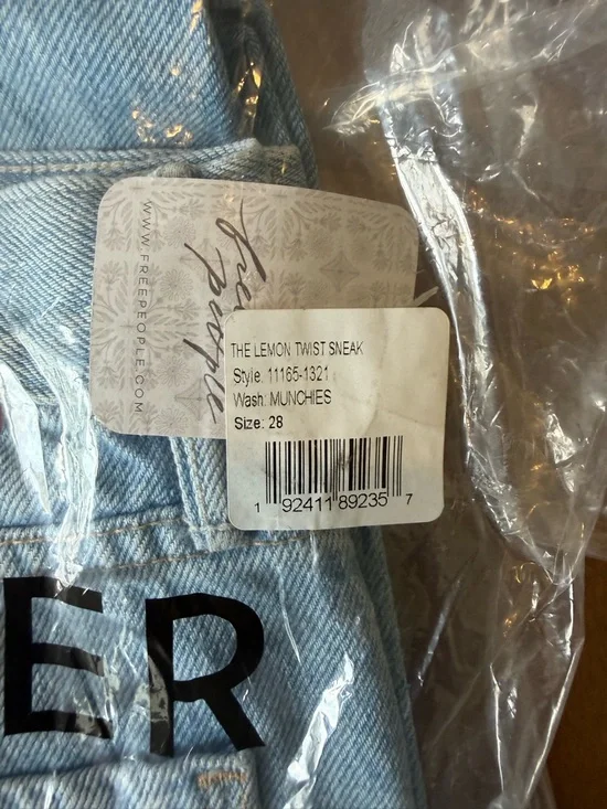 MOTHER The Lasso Wide Leg Jeans Munchies NWT/NIB *28* - Picture 7 of 9